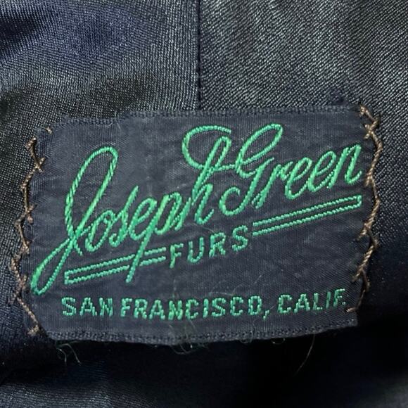 Joseph Green Womens Black Faux Fur Short Sleeve Cape Coat Sweater Jacket Size OS - Picture 4 of 4